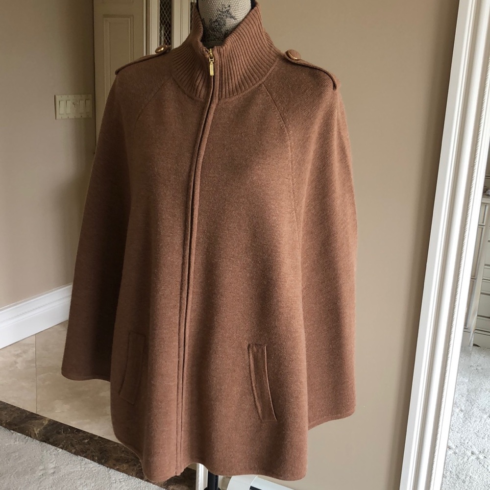 Merino wool poncho